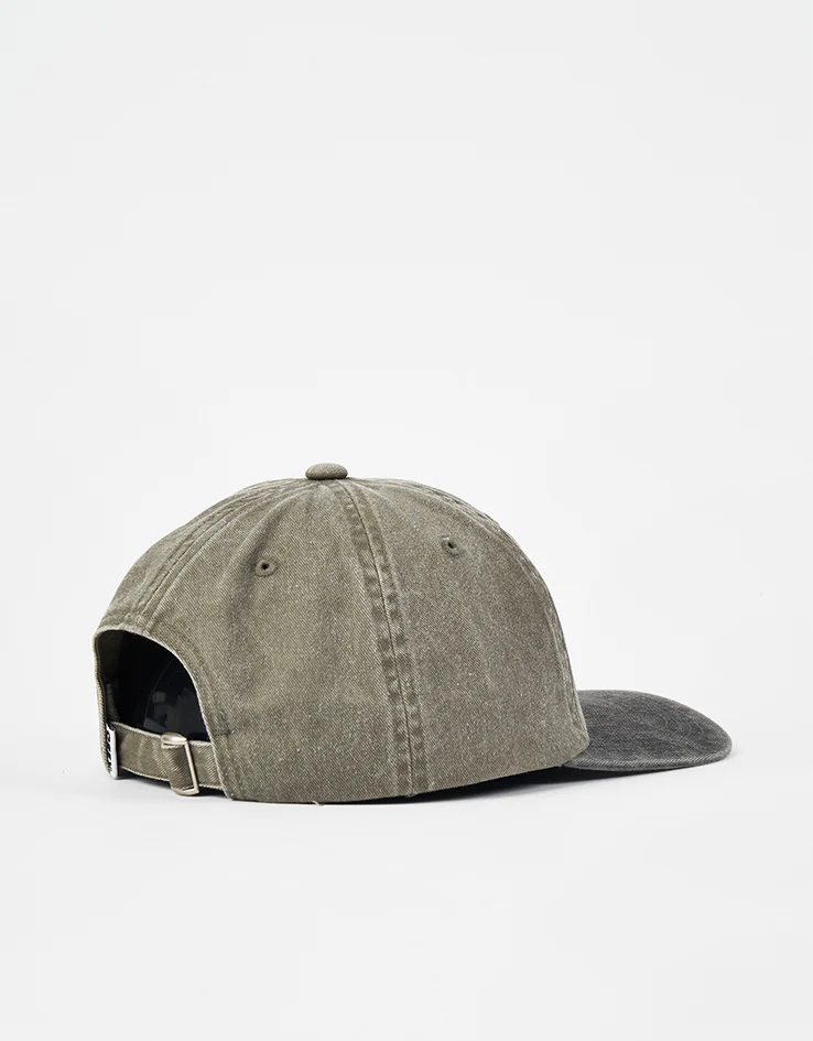 Obey Pigment Bold 6 Panel Strapback Cap - Pigment Olive Multi - Image 4