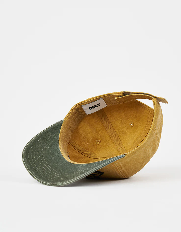 Obey Pigment Obey Corp 6 Panel Cap - Pigment Mustard Multi - Image 5