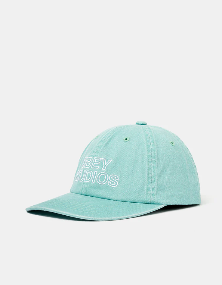 Obey Pigment Obey Studios 6 Panel Strapback Cap - Pigment Surf Spray