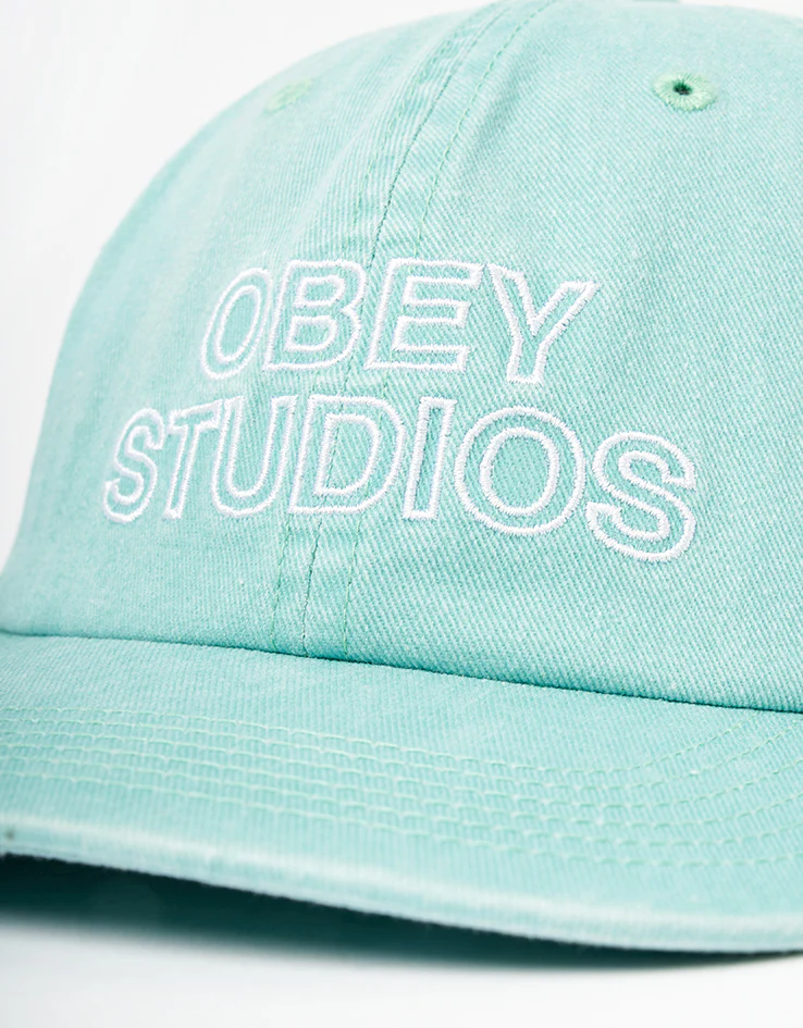 Obey Pigment Obey Studios 6 Panel Strapback Cap - Pigment Surf Spray - Image 2