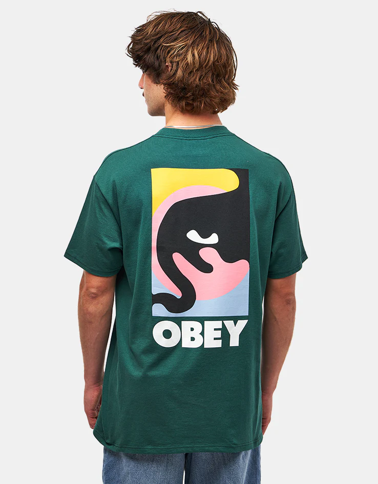 Obey Quarter Icon T-Shirt - Rainforest - Image 2