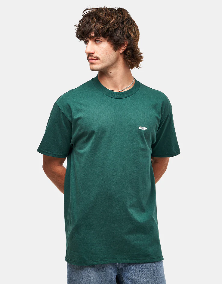 Obey Quarter Icon T-Shirt - Rainforest - Image 3