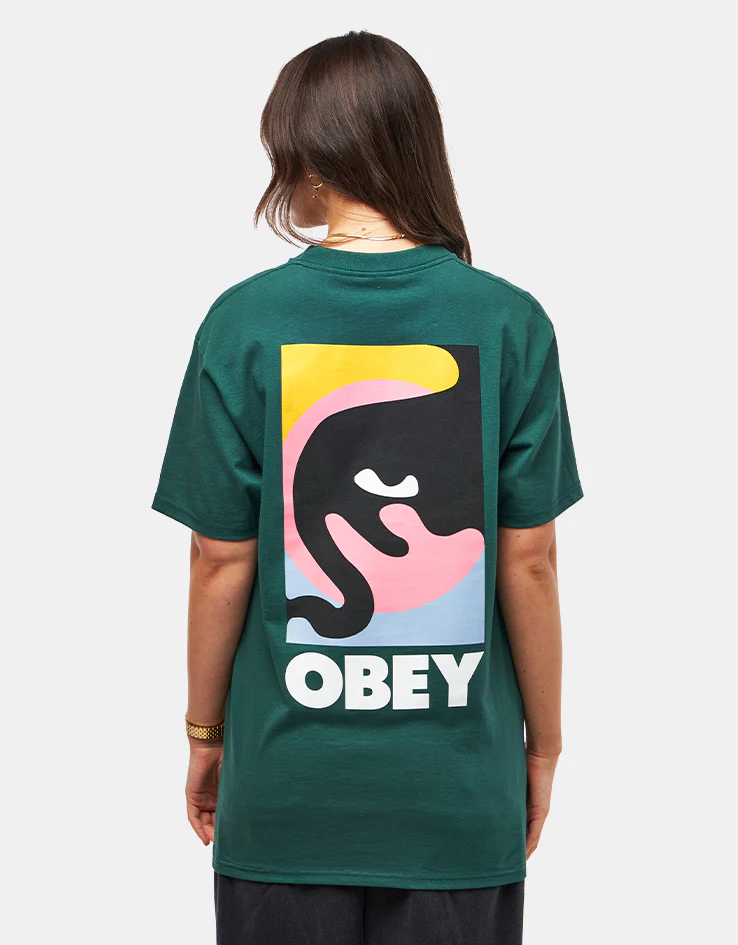 Obey Quarter Icon T-Shirt - Rainforest - Image 6