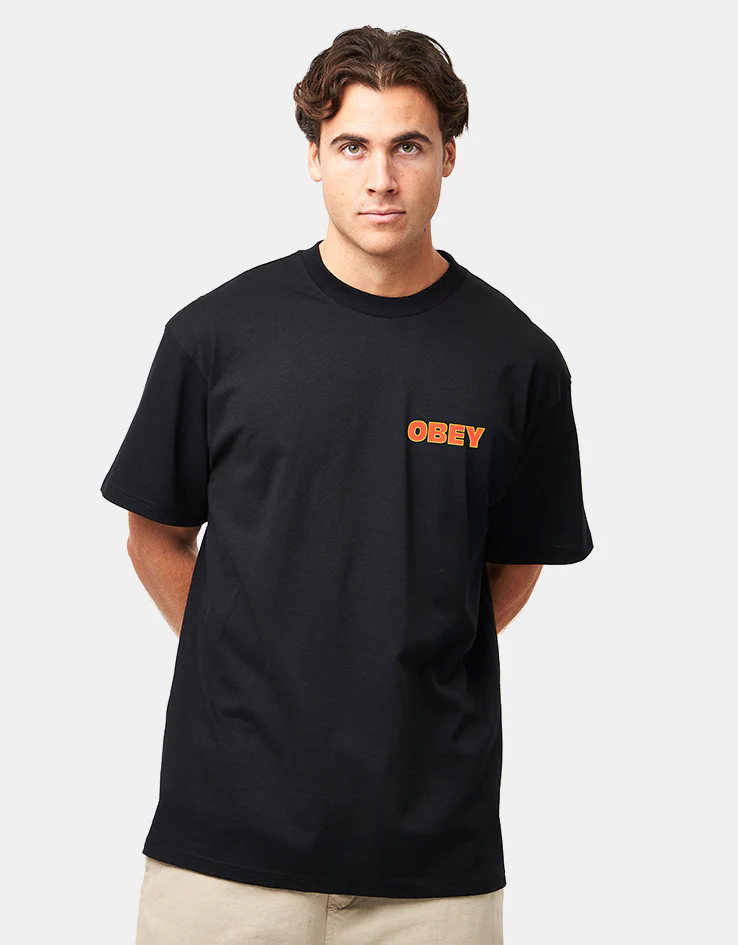 Obey Star T-Shirt - Vintage Black - Image 2