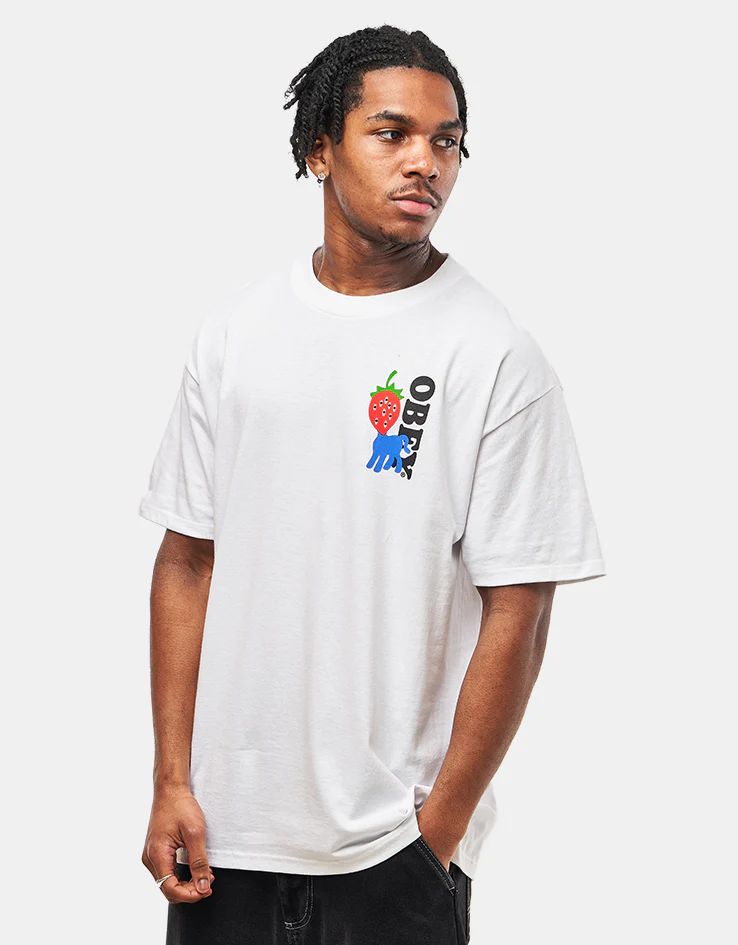 Obey Strawberry T-Shirt - White - Image 2