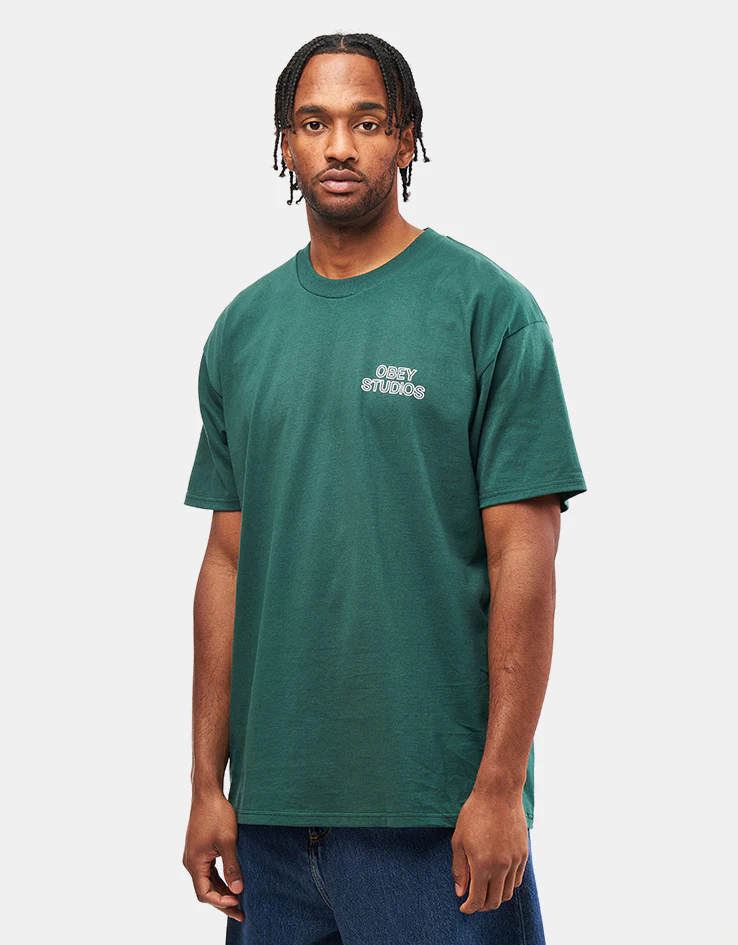 Obey Studios Palette T-Shirt - Rain Forest - Image 2