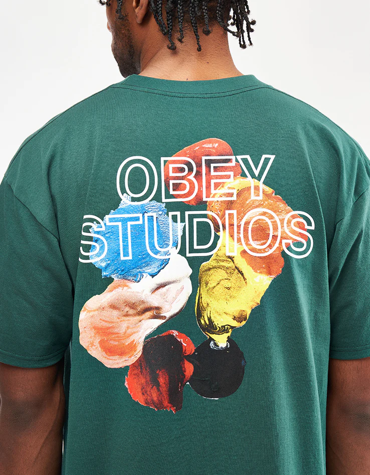 Obey Studios Palette T-Shirt - Rain Forest - Image 3