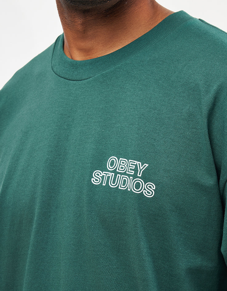 Obey Studios Palette T-Shirt - Rain Forest - Image 4