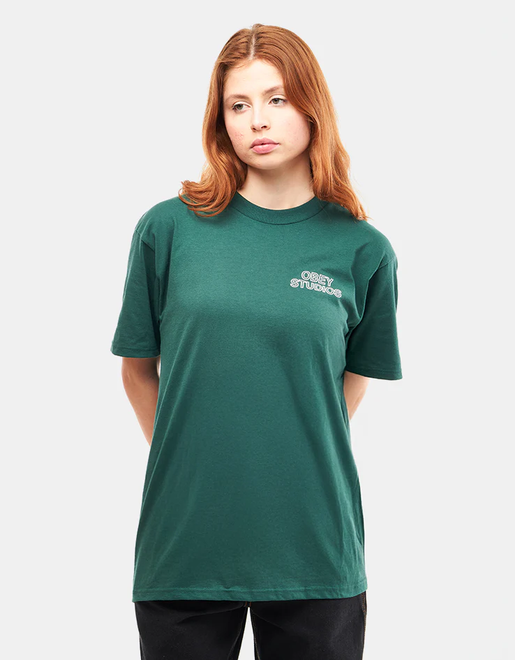 Obey Studios Palette T-Shirt - Rain Forest - Image 6
