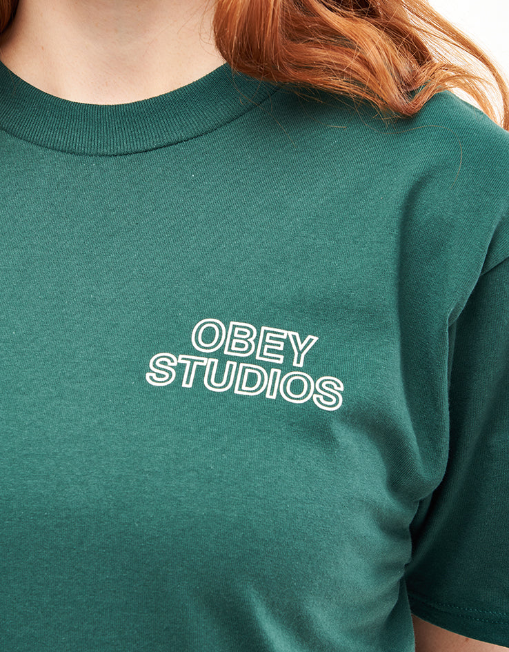 Obey Studios Palette T-Shirt - Rain Forest - Image 8
