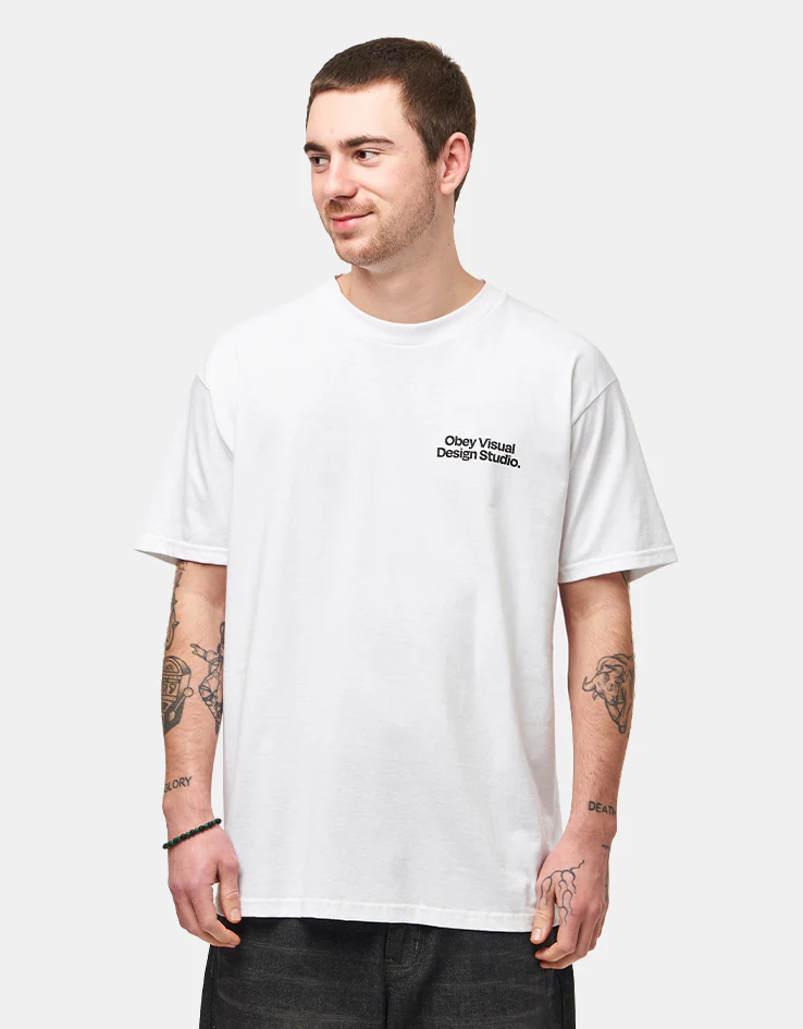 Obey Visual Design Studio T-Shirt - White - Image 2