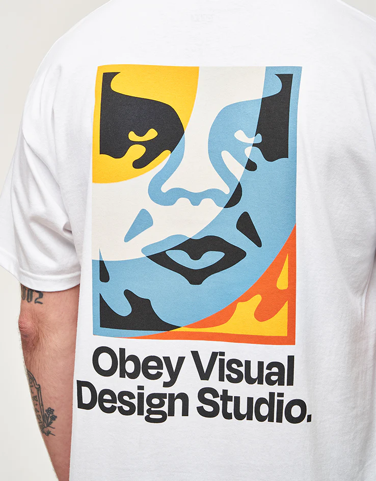 Obey Visual Design Studio T-Shirt - White - Image 3
