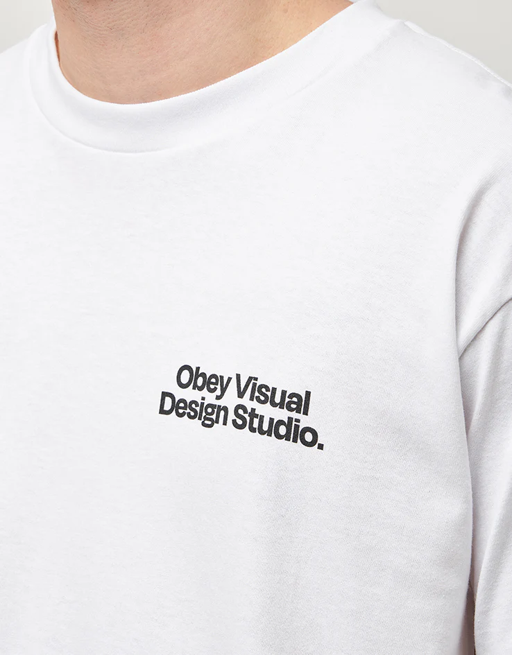 Obey Visual Design Studio T-Shirt - White - Image 4