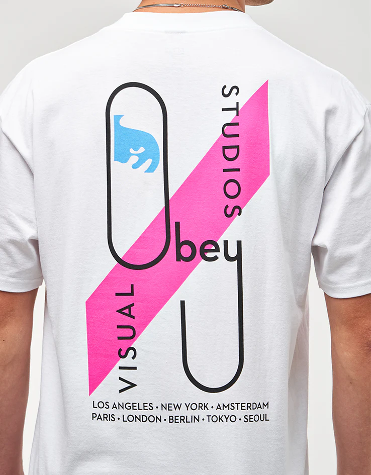 Obey Visual Studios T-Shirt - White - Image 3