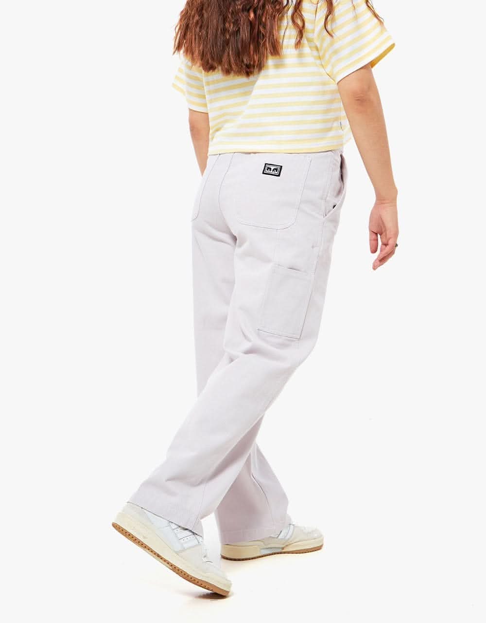 Obey Womens Brighton Carpenter Pant - Purple Paste - Image 3