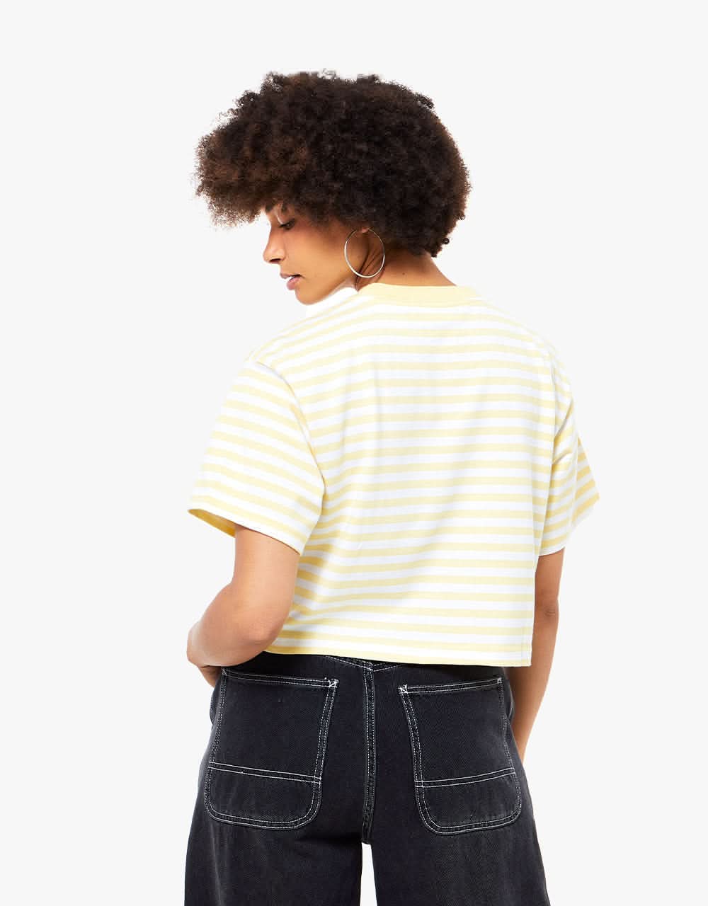 Obey Womens Brody Box T-Shirt - Butter Multi - Image 3