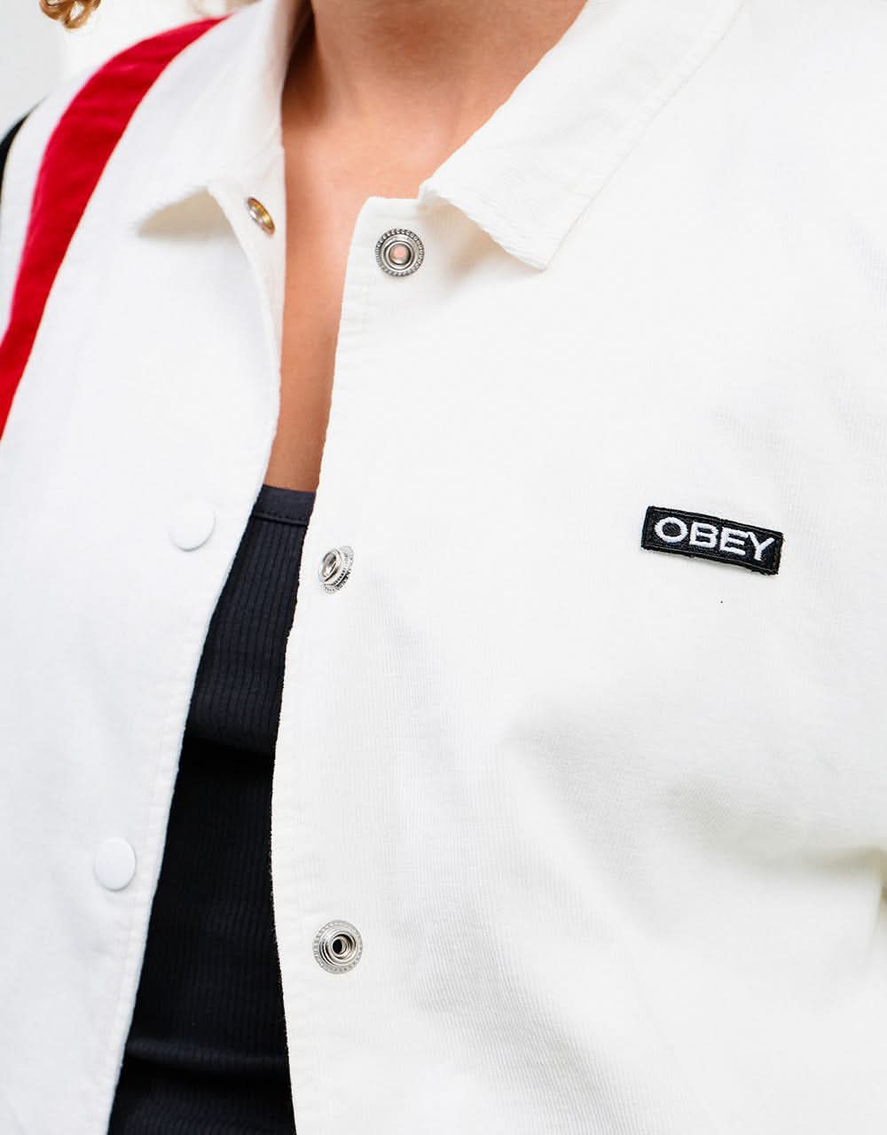 Obey Womens Kei Jacket - Gardenia - Image 2