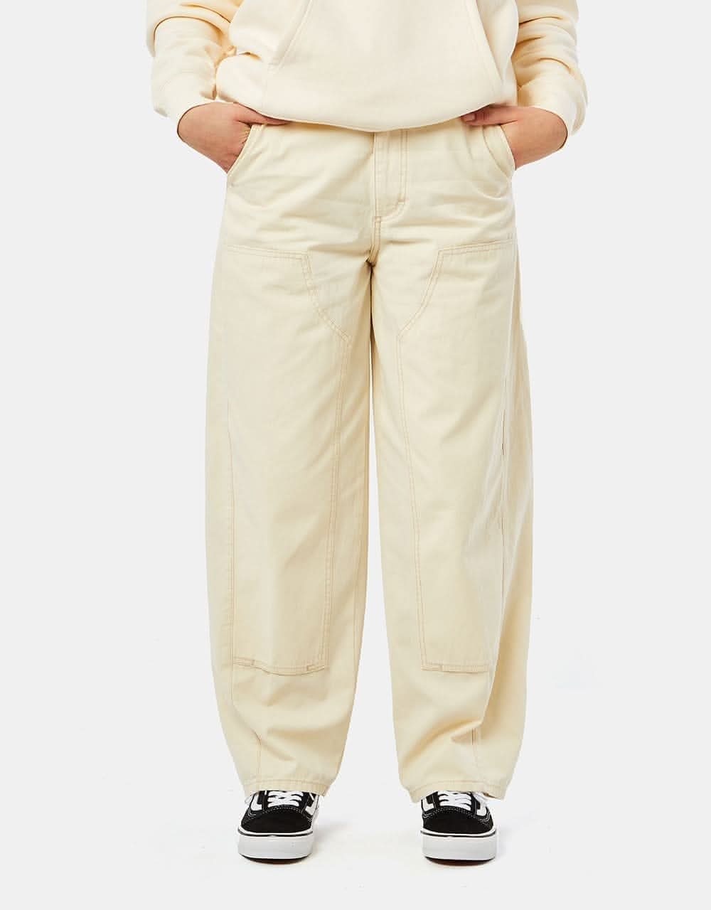 Obey Womens Tami Baggy Pant - Bone White - Image 2