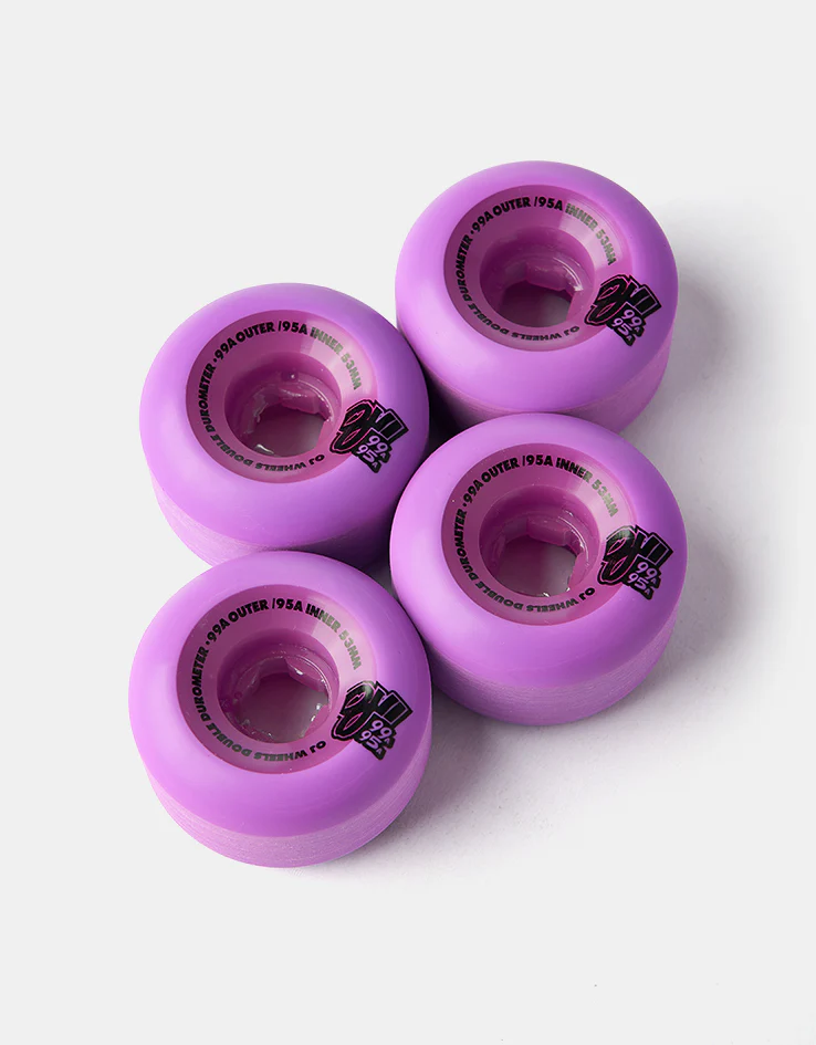 OJ Double Duro 99a/95a Skateboard Wheels - 53mm - Image 3