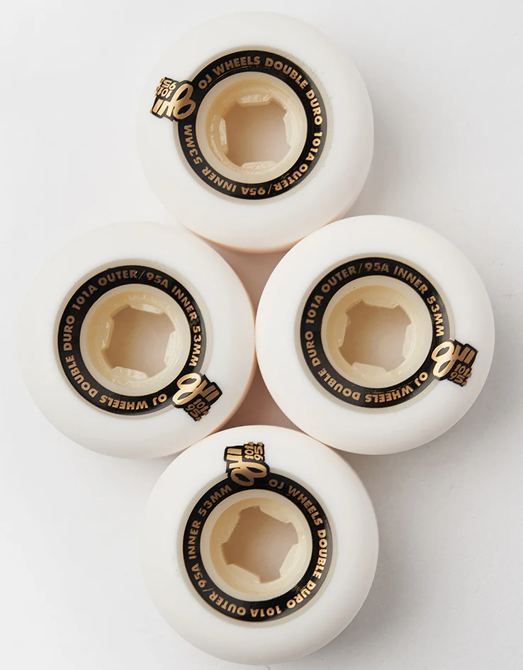 OJ Double Duro Mini Combo 101a/95a Skateboard Wheels - 53mm - Image 3