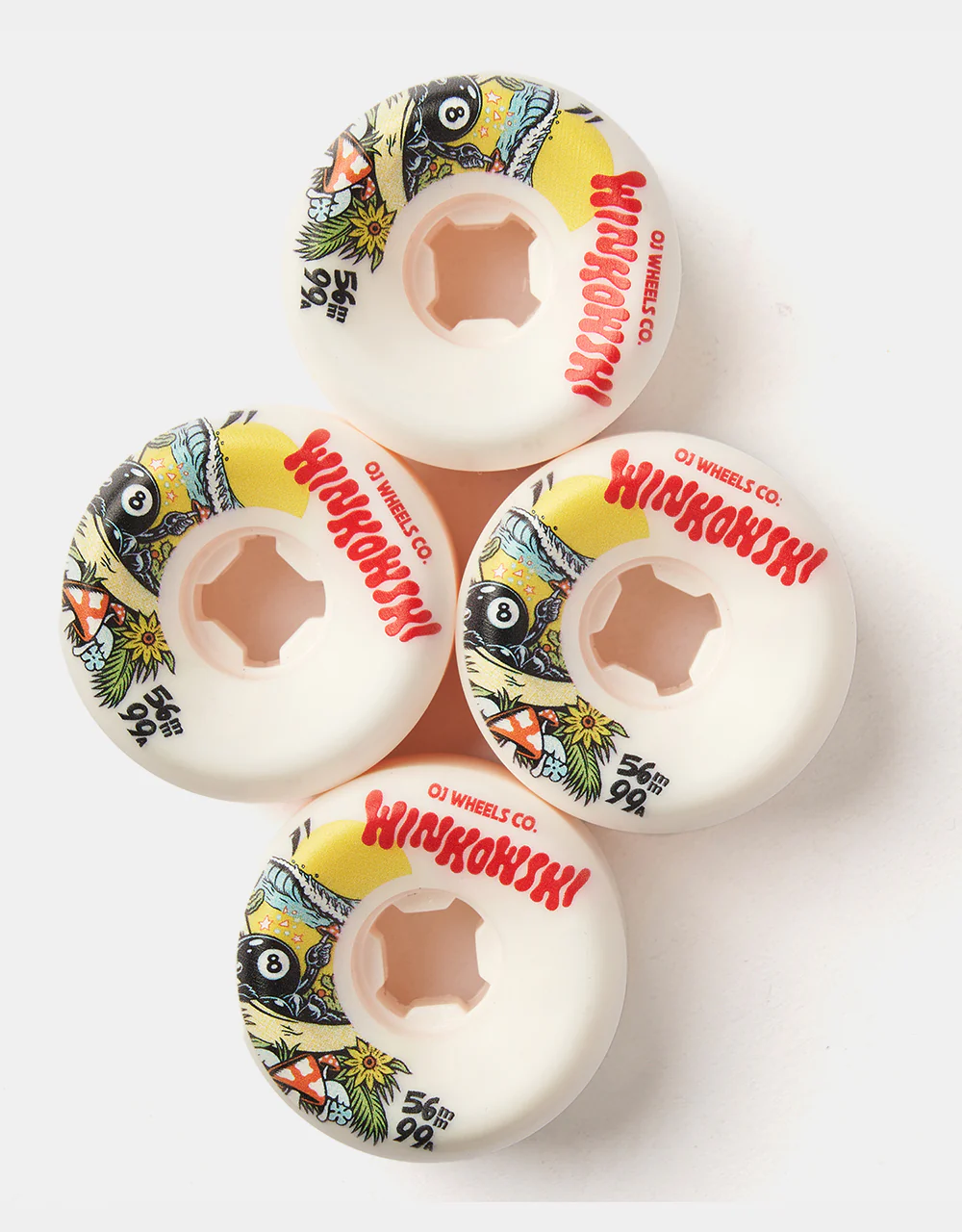 OJ Winkowski Mushroom Elite Mini Combo 99a Skateboard Wheels - 56mm - Image 2