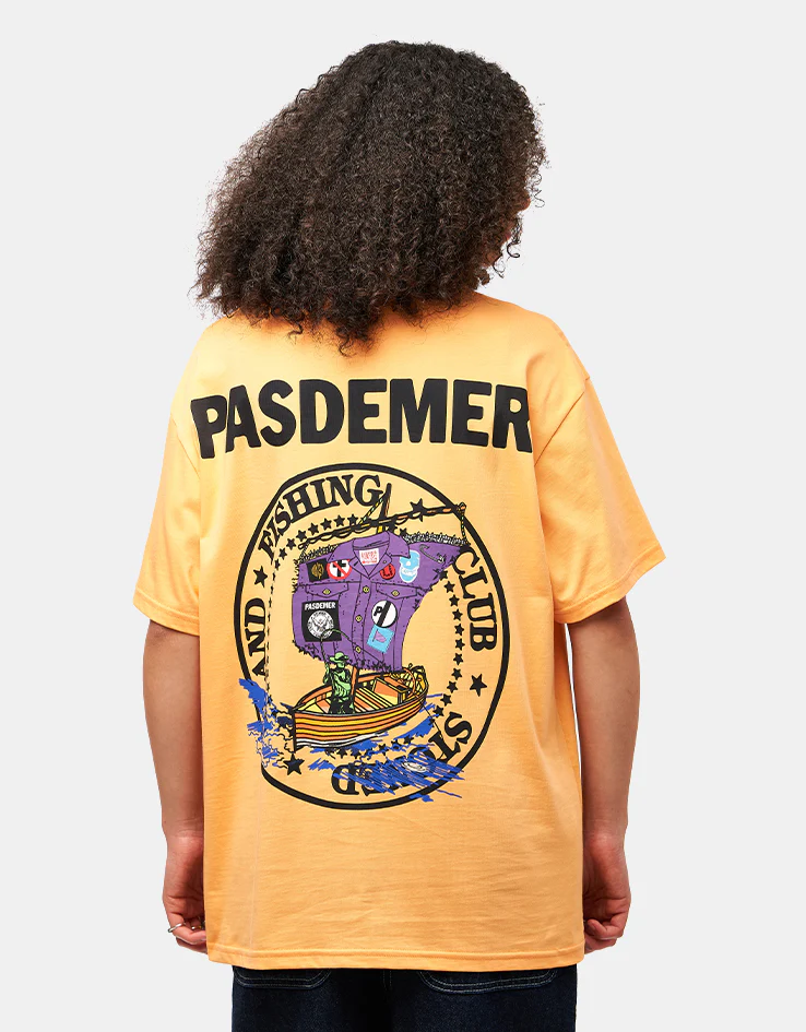 Pas De Mer Fishing Club T-Shirt - Orange - Image 6