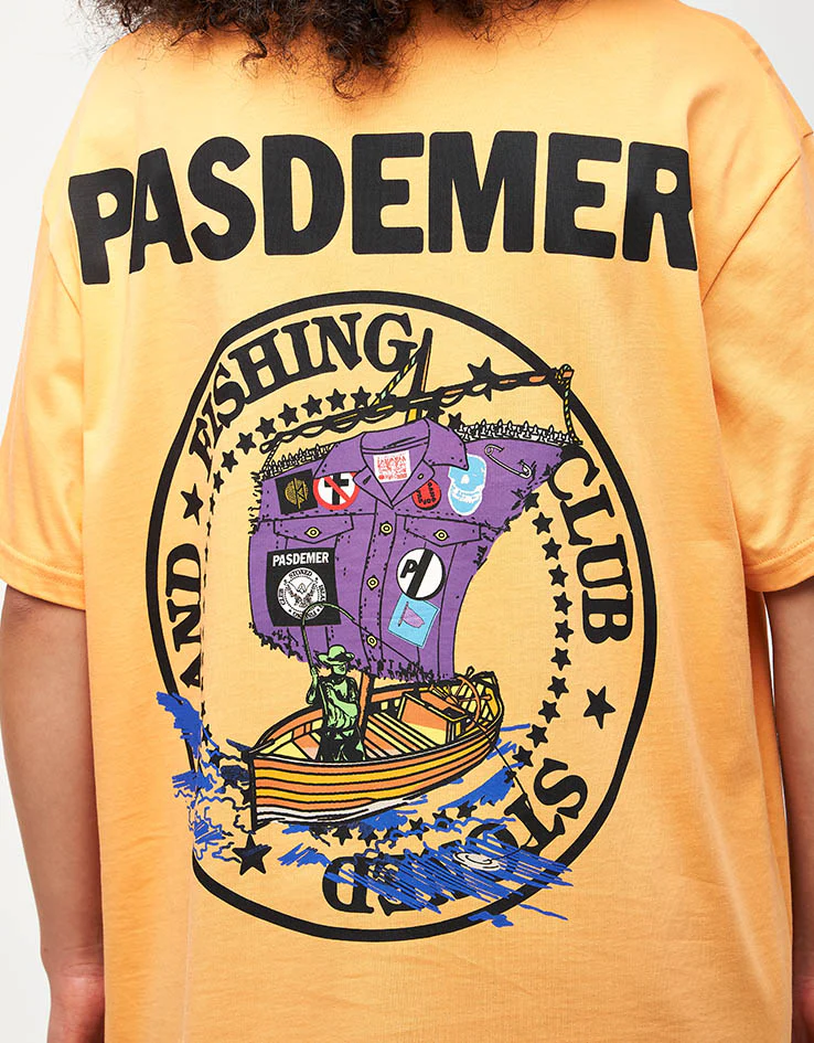 Pas De Mer Fishing Club T-Shirt - Orange - Image 8