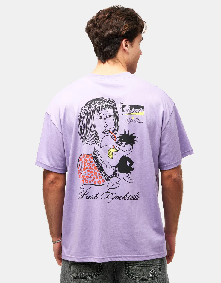 Pas De Mer Fresh Cocktails T-Shirt - Light Purple
