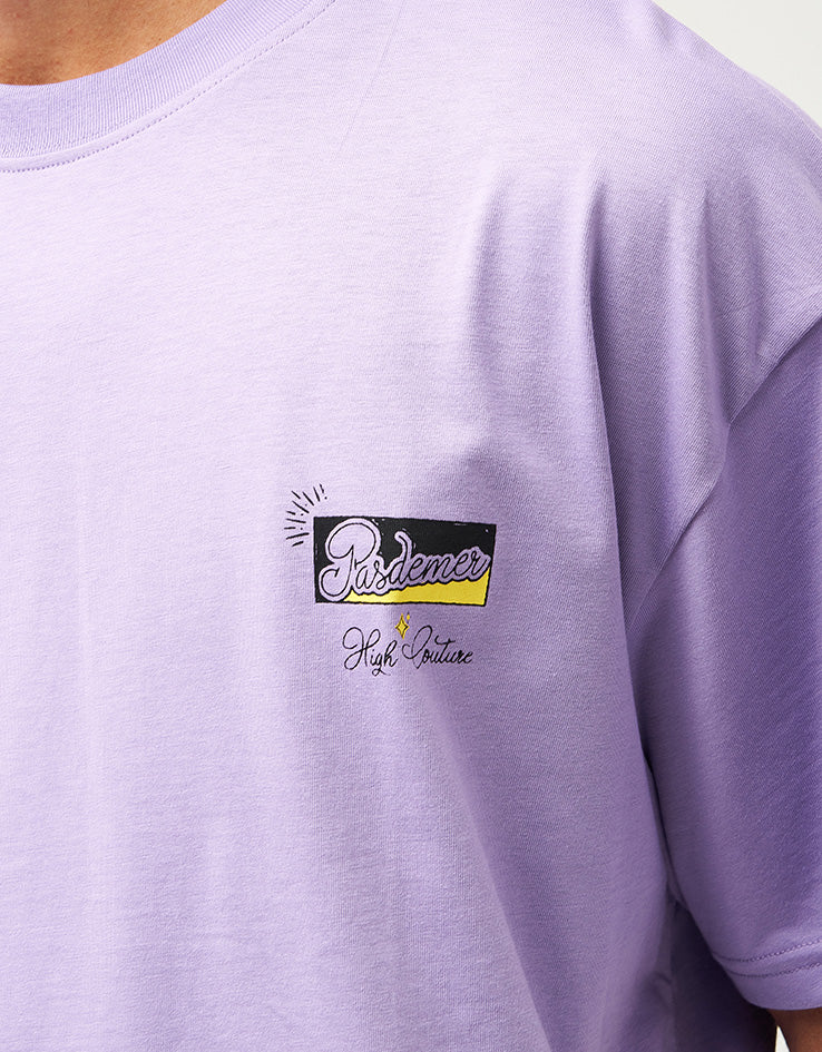 Pas De Mer Fresh Cocktails T-Shirt - Light Purple - Image 5