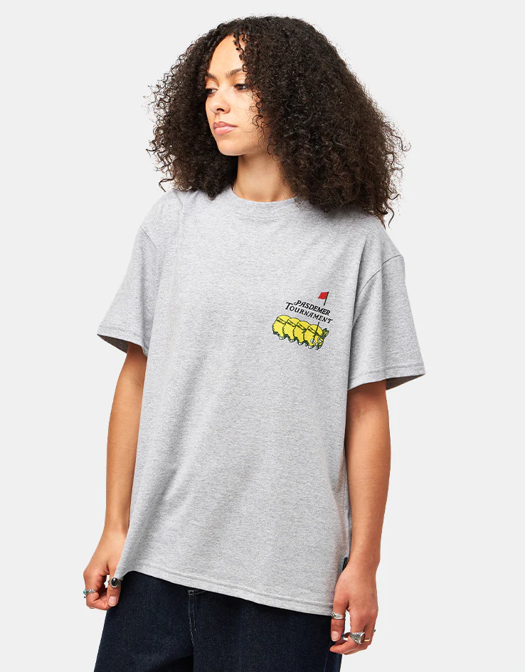 Pas De Mer Golf Course T-Shirt - Grey Melange - Image 8