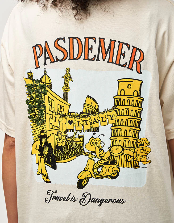 Pas De Mer I Love Italy T-Shirt - Cream - Image 8