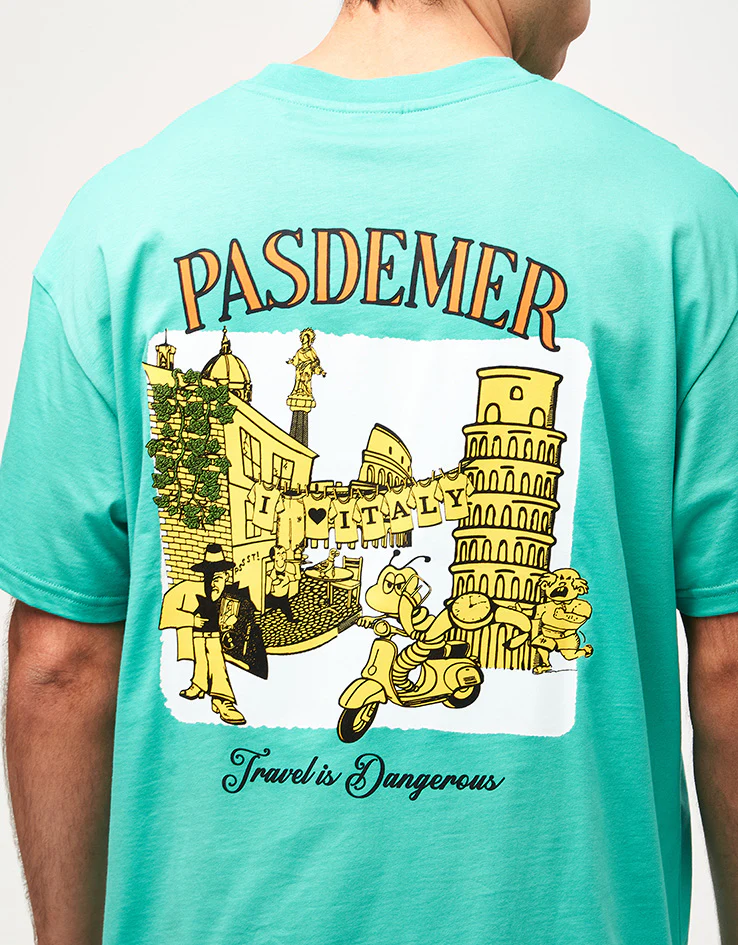 Pas De Mer I Love Italy T-Shirt - Mint Green - Image 3