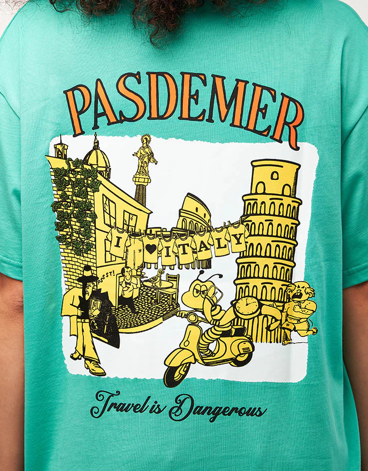 Pas De Mer I Love Italy T-Shirt - Mint Green - Image 9