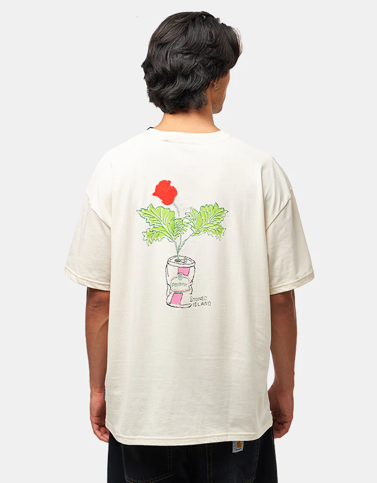 Pas De Mer Lattina T-Shirt - Cream