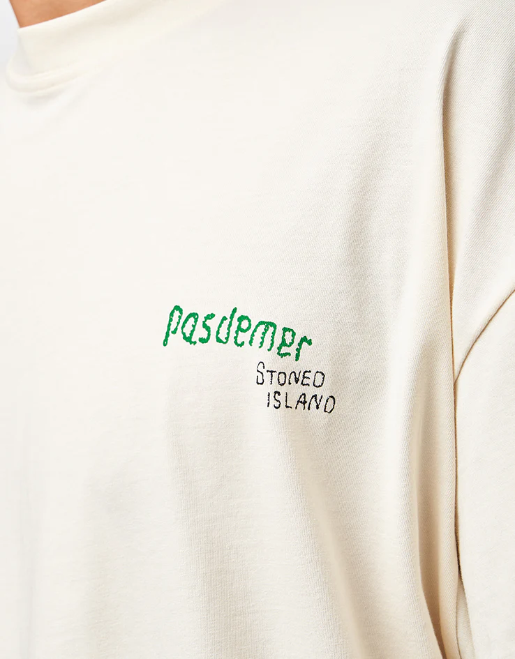 Pas De Mer Lattina T-Shirt - Cream - Image 5