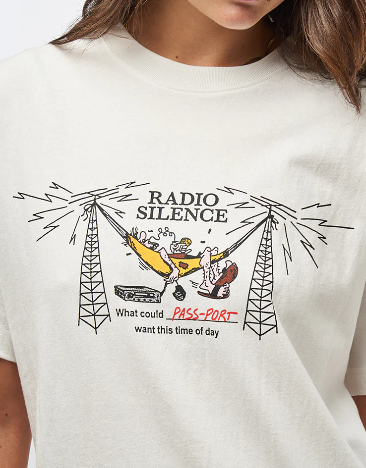 Pass Port Radio Silence T-Shirt - White - Image 6