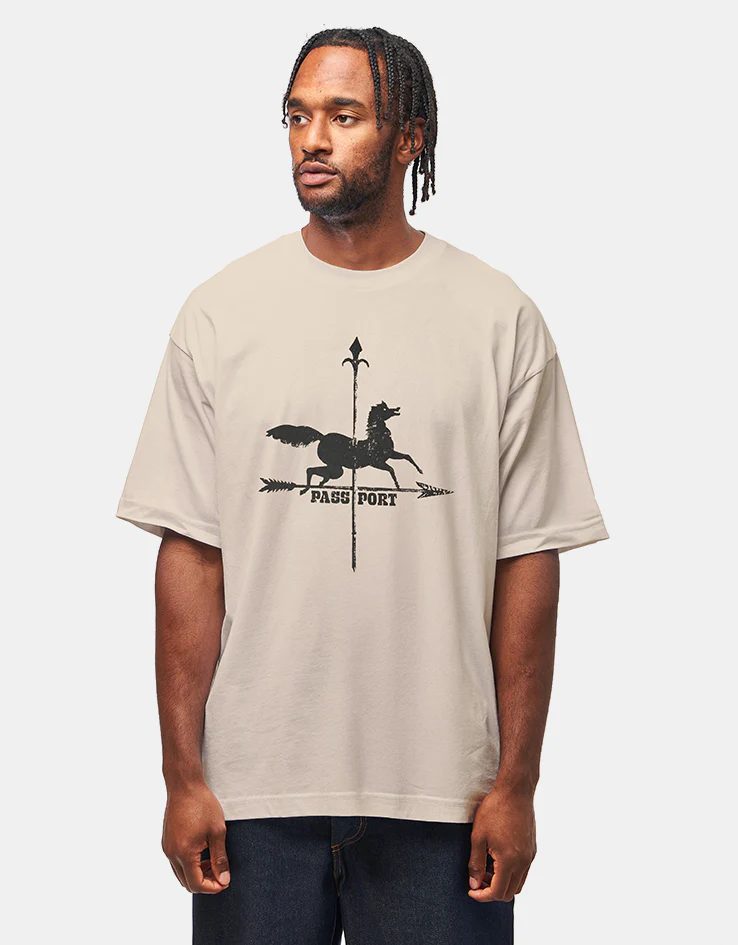 Pass Port Weathervane T-Shirt - Stone - Image 2