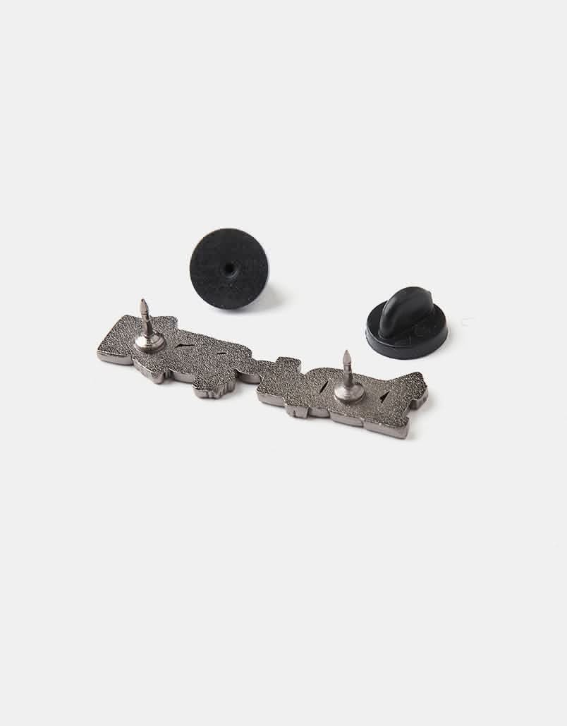 Pass Port Wot Flies Pin - Multi/Antique Silver - Image 3
