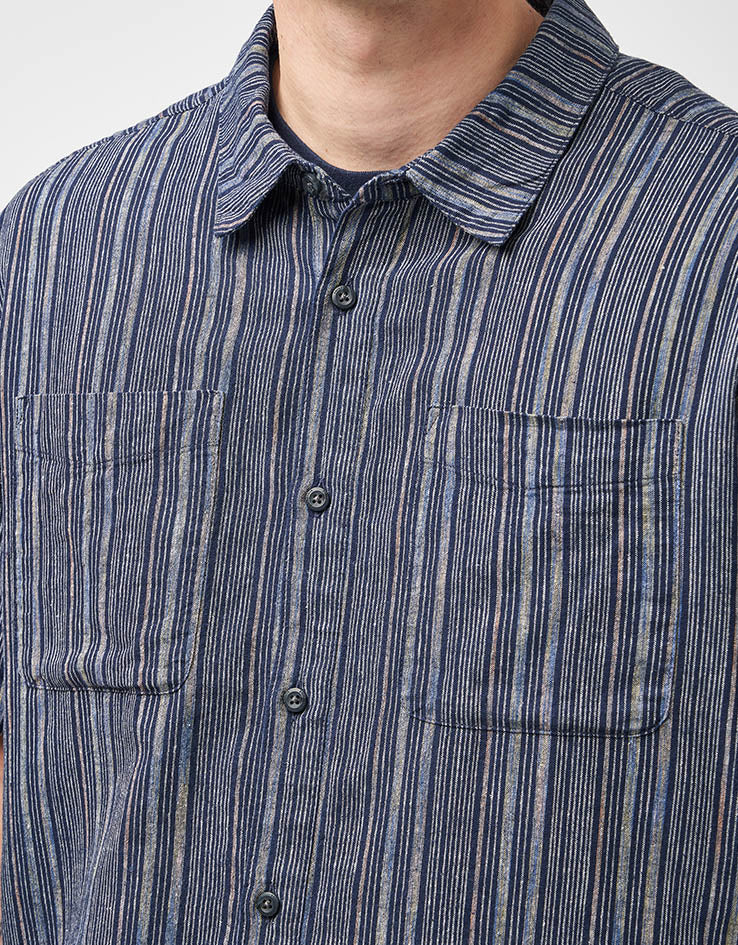 Patagonia Back Step S/S Shirt - Rapids: New Navy - Image 4