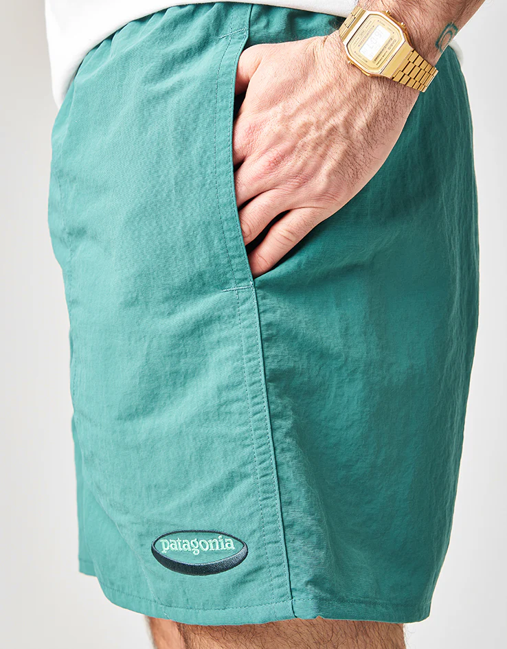 Patagonia Baggies 5" Shorts - '95 Oval Logo: Gem Green - Image 4