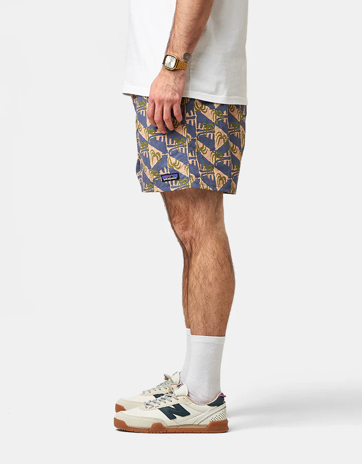 Patagonia Baggies 5" Shorts - Jaguar Geo: Dolomite Blue - Image 3