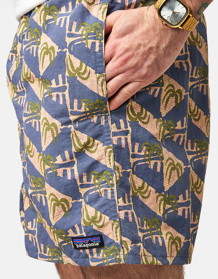 Patagonia Baggies 5" Shorts - Jaguar Geo: Dolomite Blue - Image 4