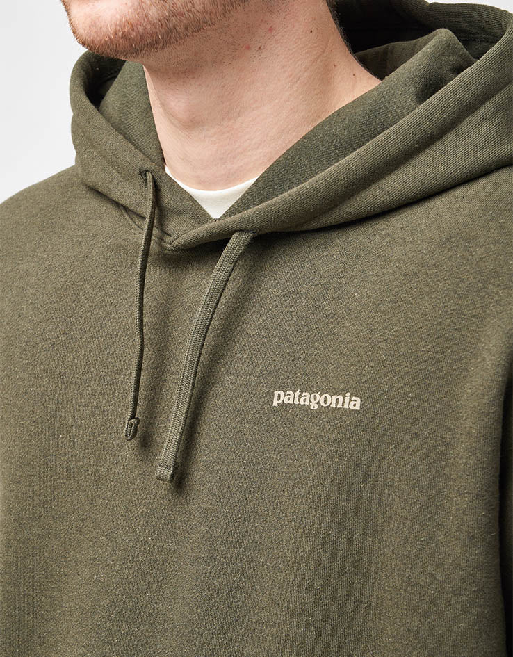 Patagonia Boardshort Logo Uprisal Pullover Hoodie - Basin Green - Image 4