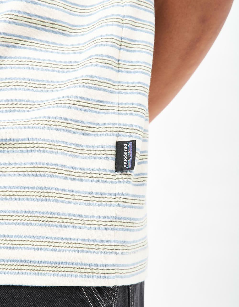 Patagonia Daily Pocket T-Shirt - Hidden Stripe: Natural - Image 5