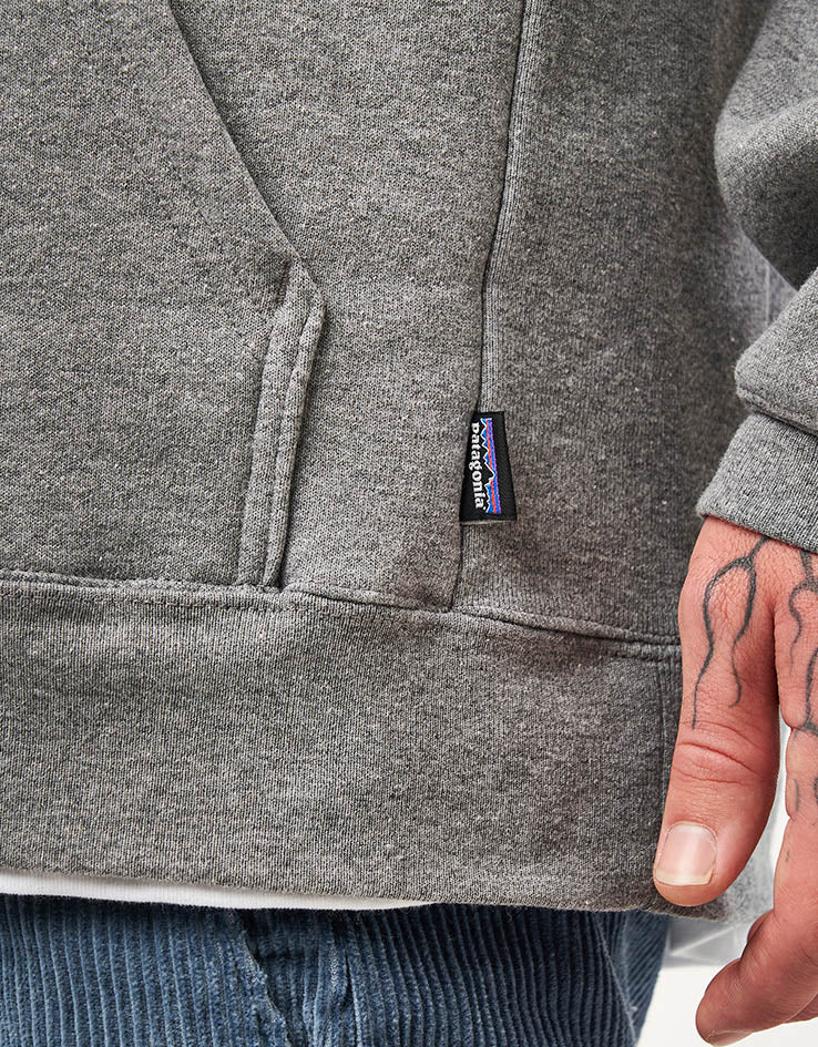 Patagonia Fitz Roy Icon Uprisal Pullover Hoodie - Gravel Heather - Image 3