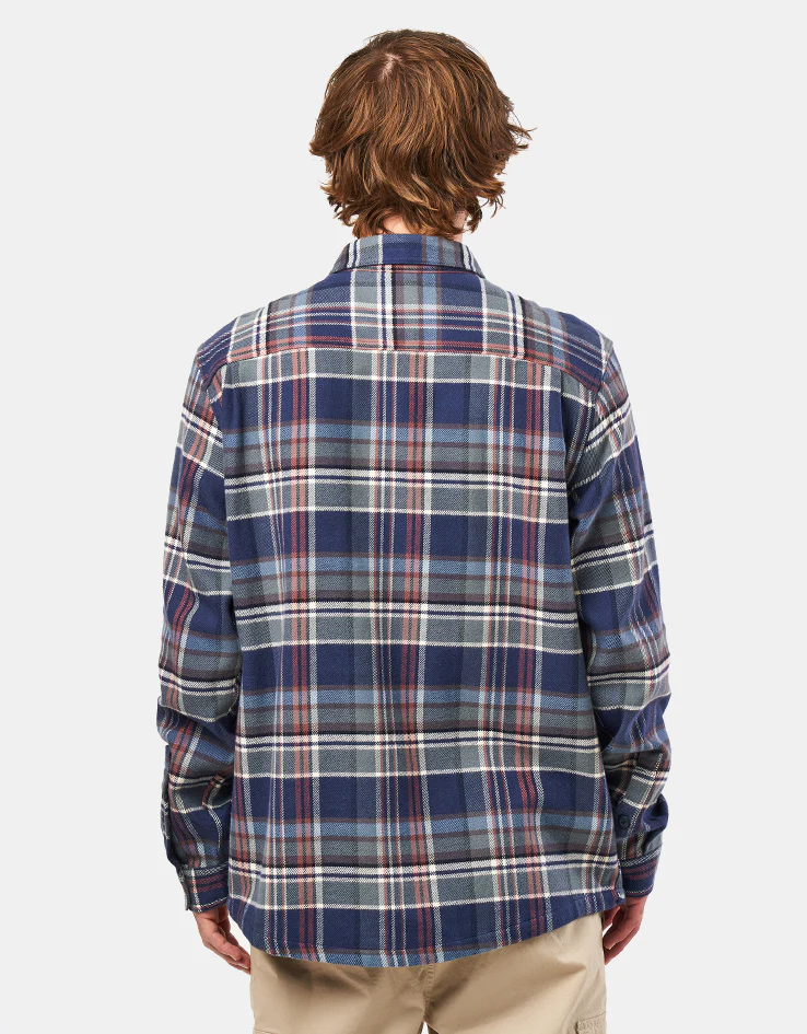 Patagonia Fjord L/S Flannel Shirt - Adventurer: New Navy - Image 3