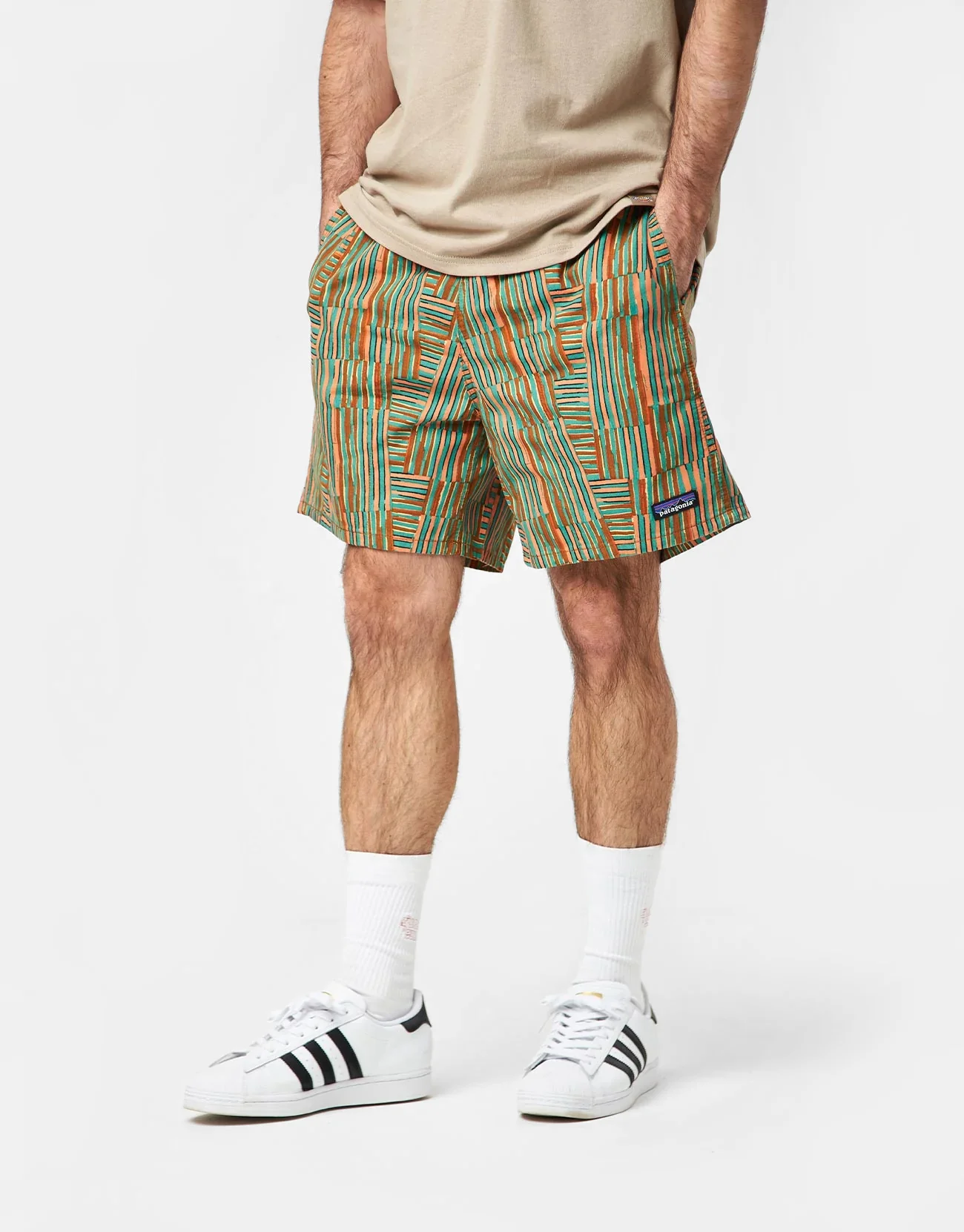 Patagonia Funhoggers Shorts - Quilty Fitz: Heartleaf Green