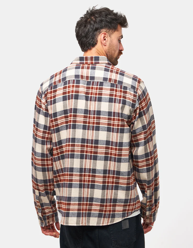 Patagonia Lightweight Fjord L/S Flannel Shirt - Paw/Dried Vanilla - Image 3