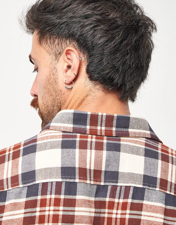 Patagonia Lightweight Fjord L/S Flannel Shirt - Paw/Dried Vanilla - Image 7