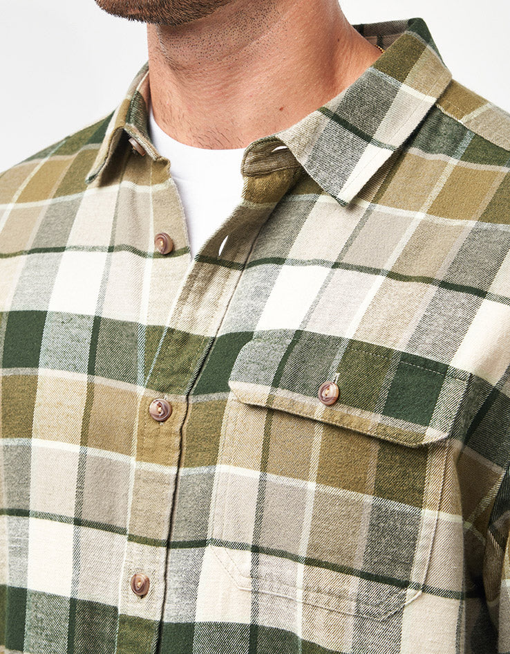 Patagonia Lightweight Fjord L/S Flannel Shirt - Rocky/Old Growth Green - Image 4